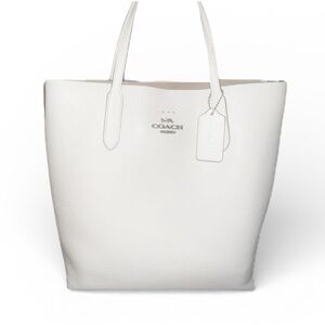 Coach Leather Chalk Thea Tote Bag EUC No Call Outs